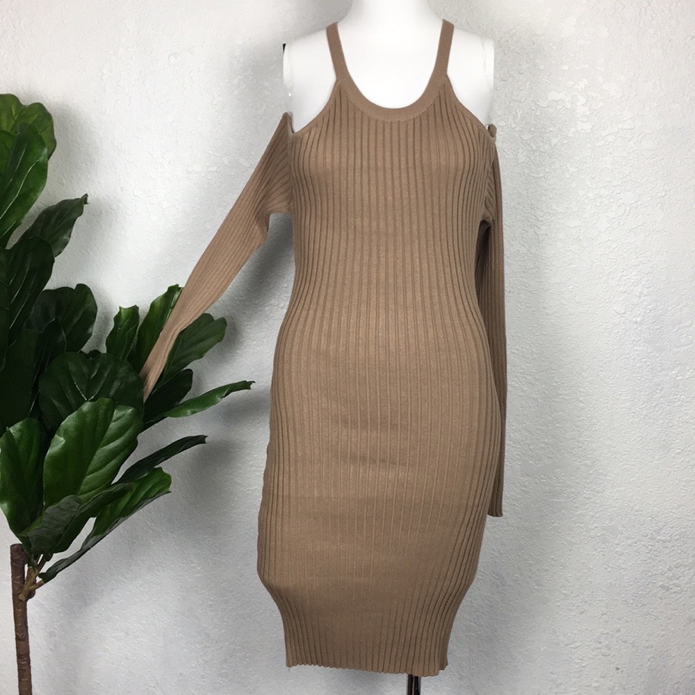 Maxi ribbed bodycon dress